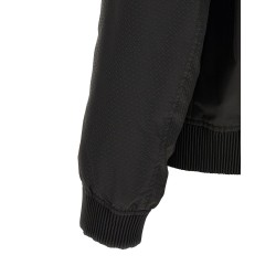 Monogram sleeve bomber jacket