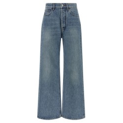Logo embroidery jeans