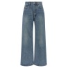 Logo embroidery jeans