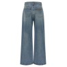 Logo embroidery jeans