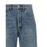 Logo embroidery jeans