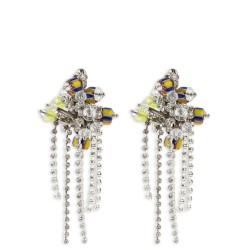 Decorated stud earrings