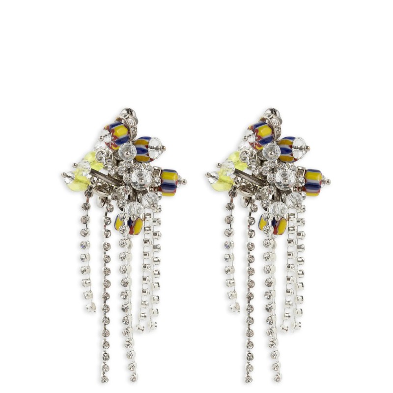Decorated stud earrings
