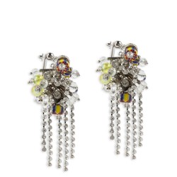 Decorated stud earrings