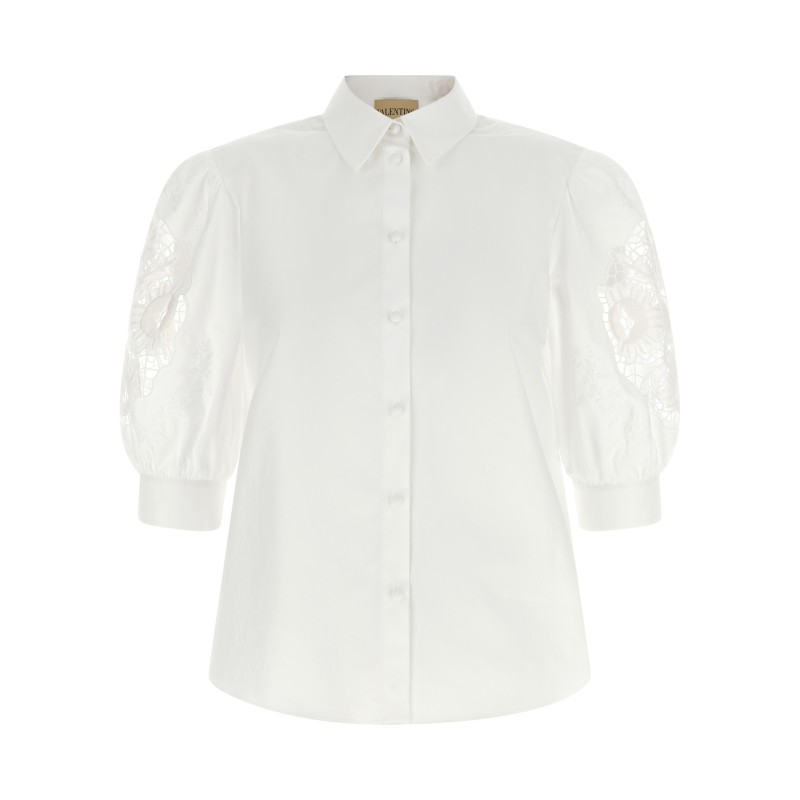 Valentino Garavani macramé insert shirt
