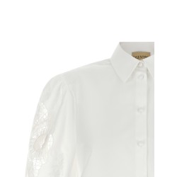 Valentino Garavani macramé insert shirt
