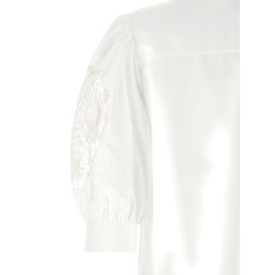 Valentino Garavani macramé insert shirt