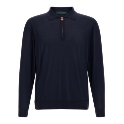Wool polo shirt 14 microns