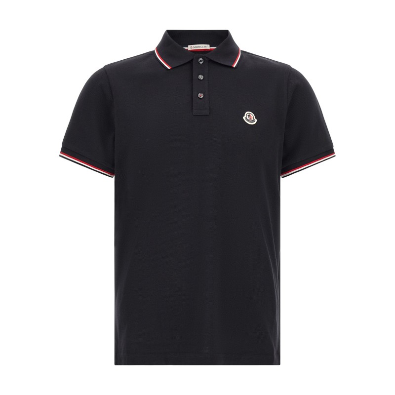 Tricolor trim polo shirt