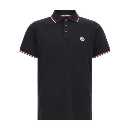 Tricolor trim polo shirt