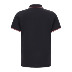 Tricolor trim polo shirt