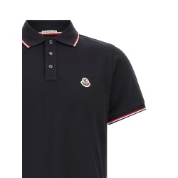 Tricolor trim polo shirt
