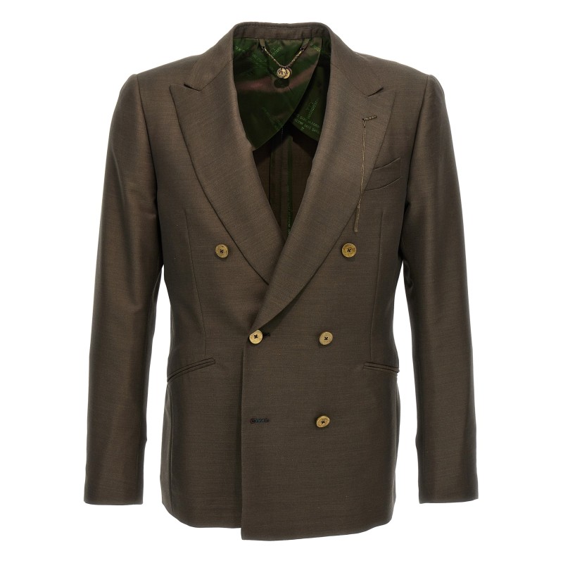 double-breasted blazer