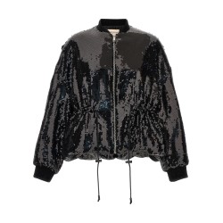 Sequin bomber jacket