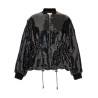 Sequin bomber jacket