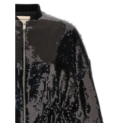 Sequin bomber jacket