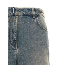 Denim mini skirt