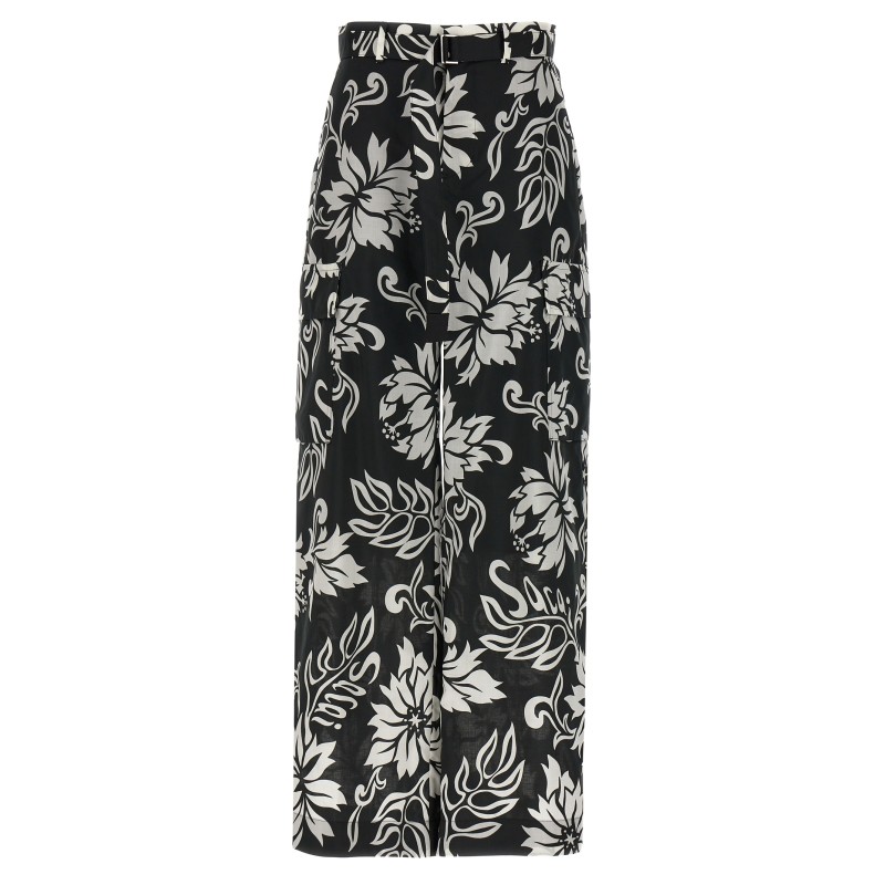 Floral print trousers