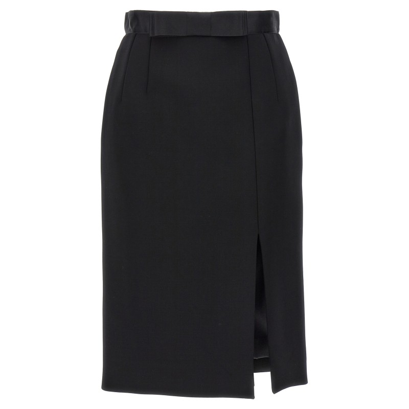 Wool pencil skirt