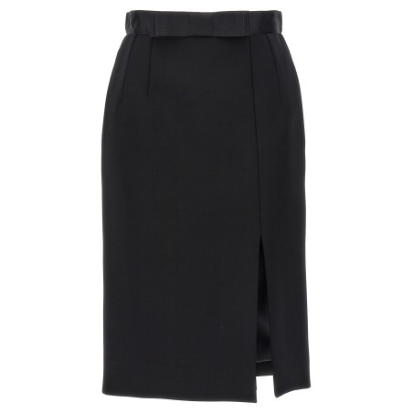 Wool pencil skirt