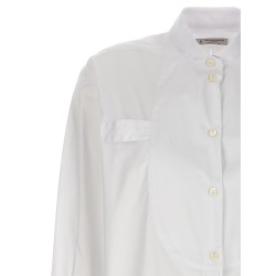 Long plastron tuxedo shirt