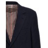 Single-breasted seersucker blazer