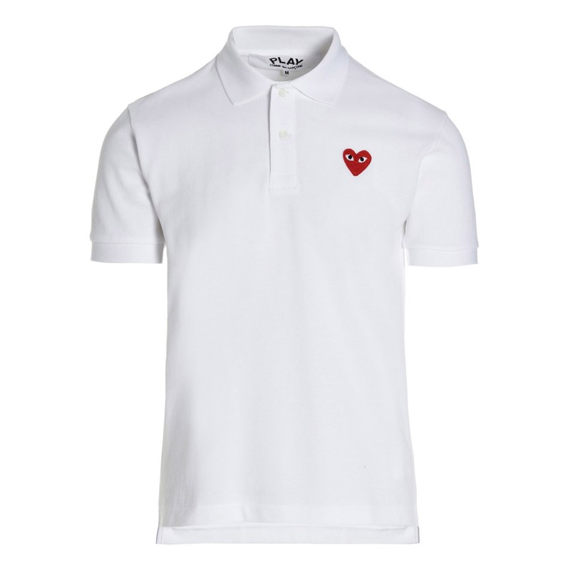 Logo patch polo shirt