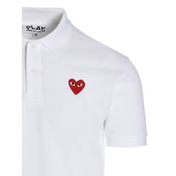 Logo patch polo shirt