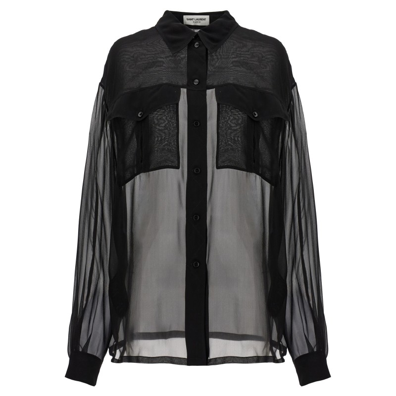 Silk muslin shirt