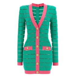 Two-tone knit dress