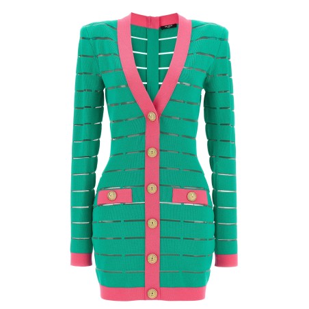 Two-tone knit dress