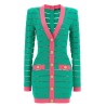 Two-tone knit dress