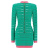 Two-tone knit dress