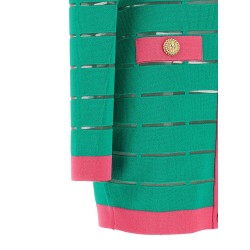 Two-tone knit dress