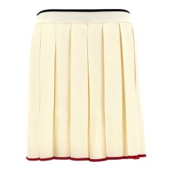 Knitted pleated skirt
