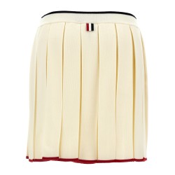 Knitted pleated skirt