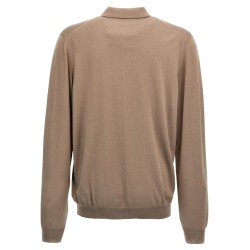 Wool polo shirt