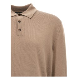 Wool polo shirt