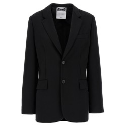 Single-breasted martingale blazer