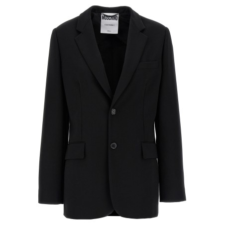 Single-breasted martingale blazer