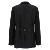 Single-breasted martingale blazer