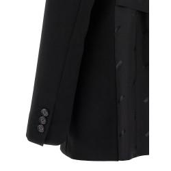 Single-breasted martingale blazer