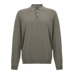 Wool polo shirt