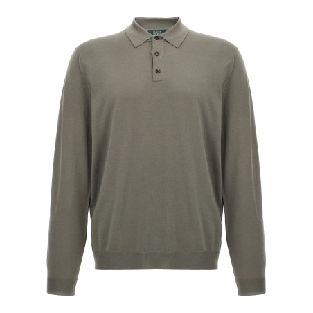 Wool polo shirt