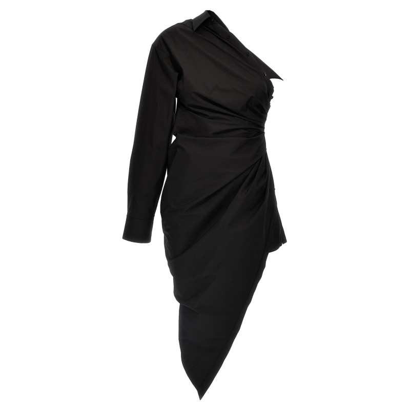 Asymmetrical shirt dress