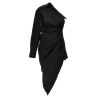 Asymmetrical shirt dress