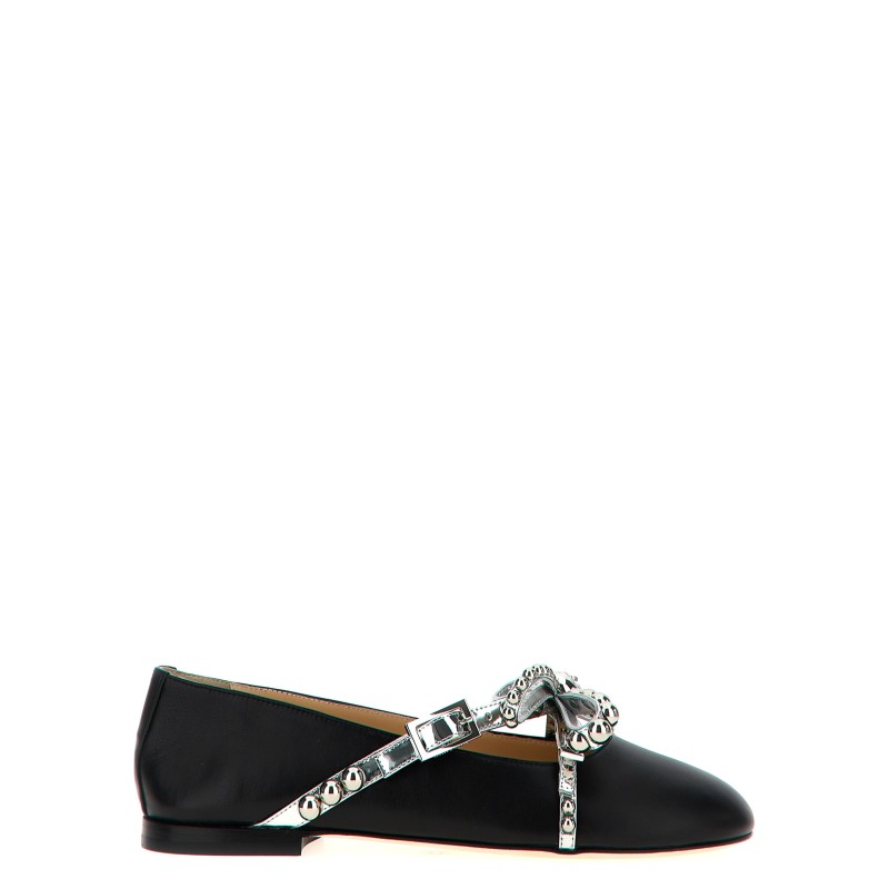 'Crystal Studs' ballet flats