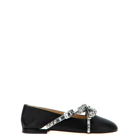 'Crystal Studs' ballet flats