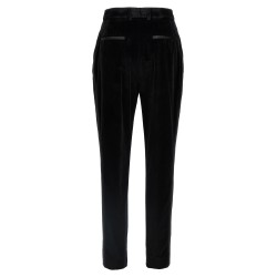 Velvet tuxedo pants