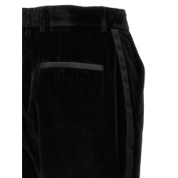 Velvet tuxedo pants